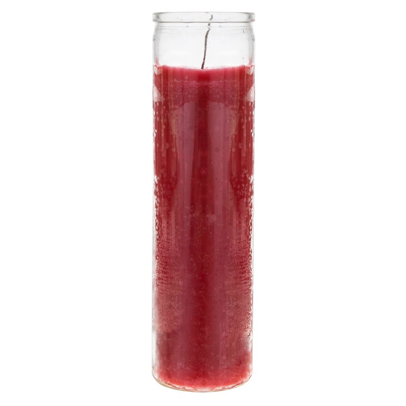 Mega Candles 6 pcs Unscented Red 7 Day Glass Container Devotional Prayer Candles, Premium Wax Candle 2 Inch x 8 Inch, Sanctuary, Vigils, Prayers, Blessings, Religious, Memorials, Remembrance - Image 2